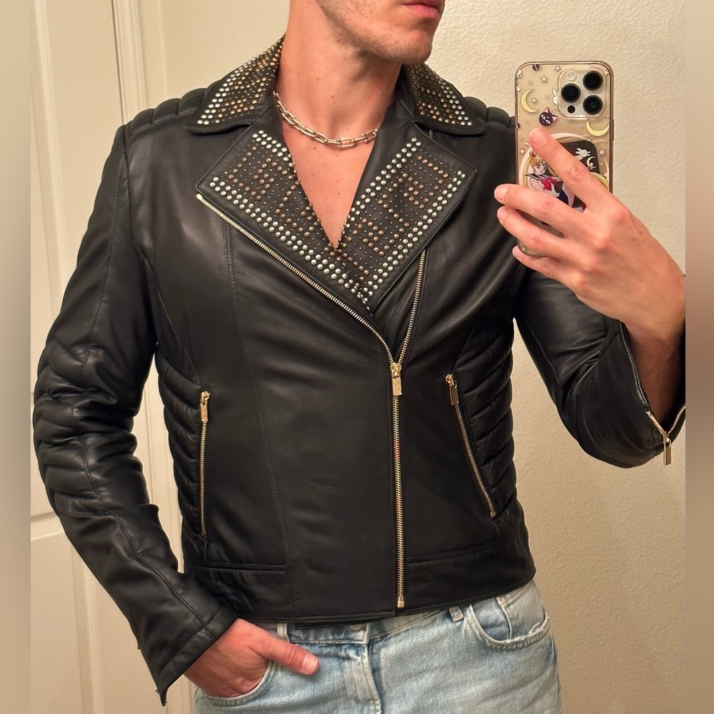 Designer leather jacket